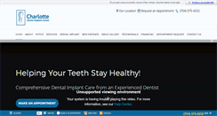 Desktop Screenshot of charlottedentalimplantcenter.com