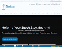 Tablet Screenshot of charlottedentalimplantcenter.com